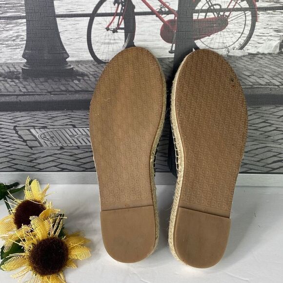 SAM EDELMAN Womens Black Padded Goring Andy Open Toe Slip‎ On Leather Espadrille - Picture 9 of 11